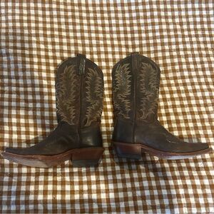Brown Leather Cowboy Boots